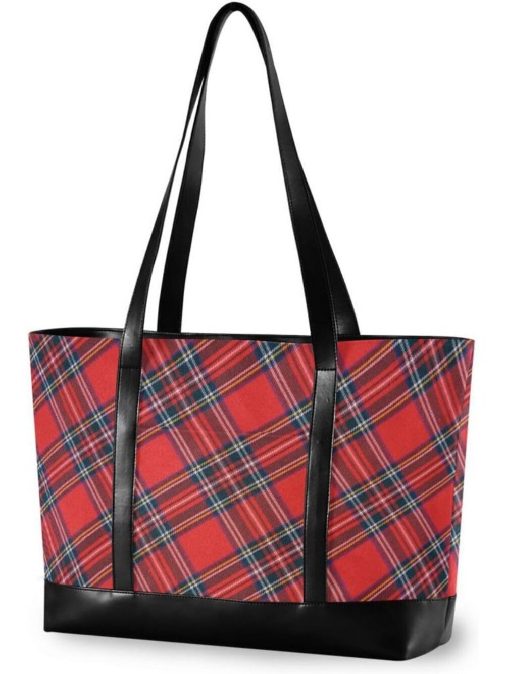 Stylish Canvas Laptop Tote Bag for Women - Zippered Work & Travel Essential